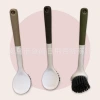 Household kitchen plastic-handled cleaning brush for cleaning kitchenware, portable non-wet hand pot and bowl brush, convenient kitchen pot brush details Picture